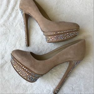 B Brian Atwood Francoise Rhinestone Pumps